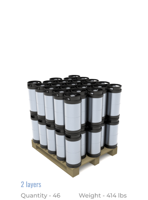 1/6 BBL ECO Keg, 46 Items